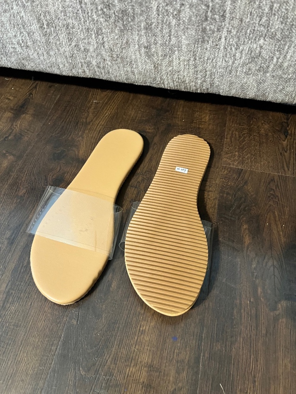 Clear sandals